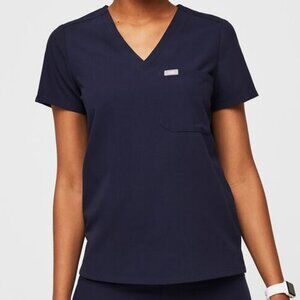 FIGS Navy Catarina - One-Pocket Scrub Top
